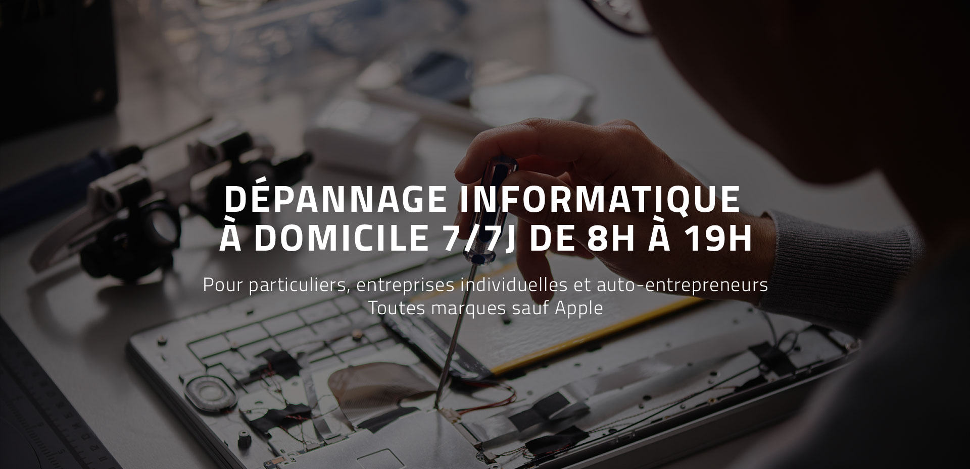 diapo_2 Réparateur qui répare le pc d'un particulier